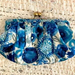 Anthropologie floral clutch
